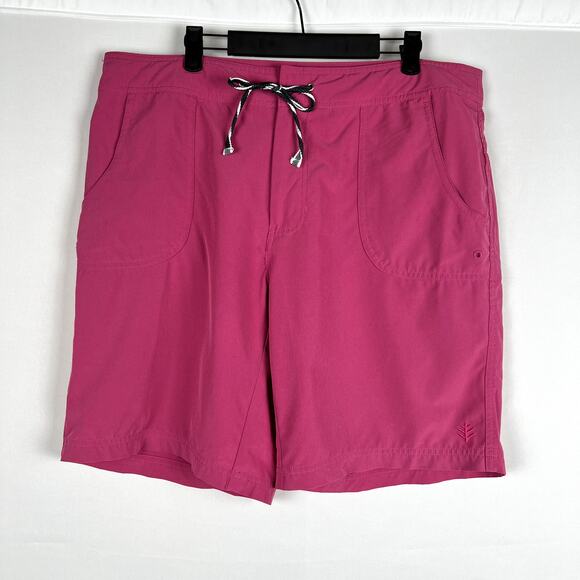 Coolibar Woman size XL Pink UPF 50+ Excellent UV Protection‎ Bermuda Short 9" - Picture 1 of 6